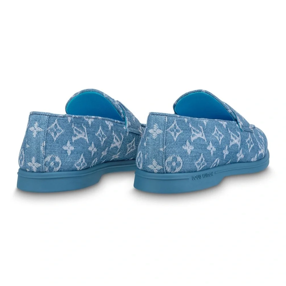 NEW Louis Vuitton Men’s Denim Estate Loafer - US 9 - Picture 7 of 7